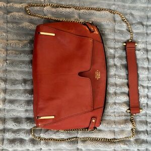 Vince Camuto Burnt Orange Leather Crossbody Bag
